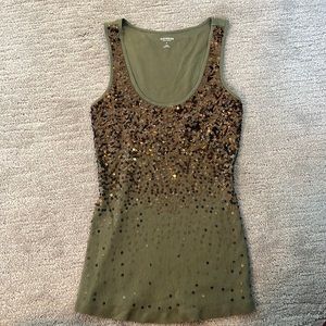 Express Sexy Basic sequin top size small